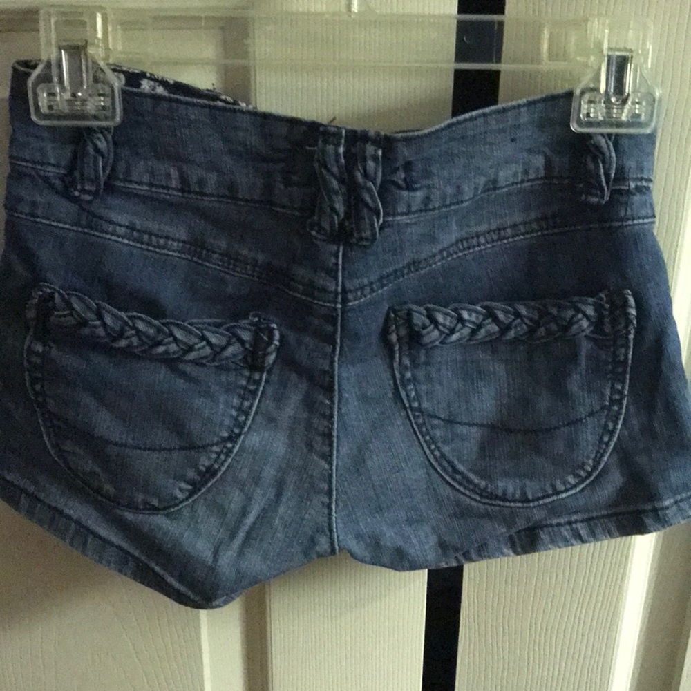 Denim braided shorts so 1/26